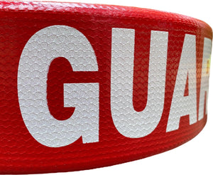 Kemp USA 40" Rescue Tube with Plastic Clips and GUARD Logo - Kemp USA 40" Grip It Rescue Tube® with Mesh Design & GUARD Logo, Red
