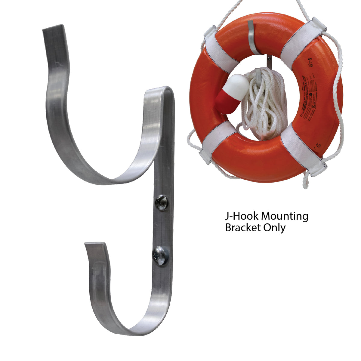 Kemp USA Ring Buoy J-Hook Mounting Bracket - Default Title