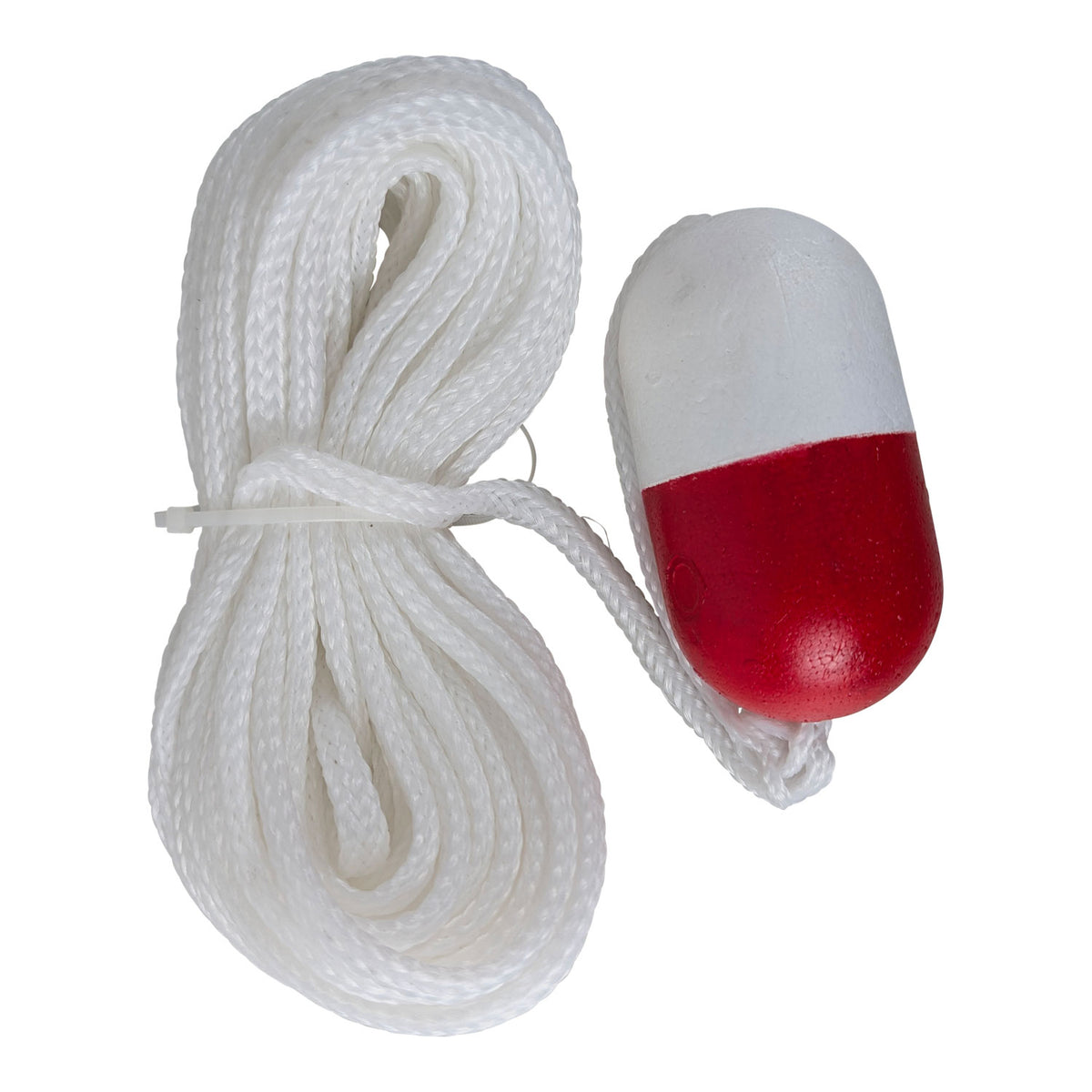 Kemp USA White Economy 60' Throw Line with Red/White Float - Default Title