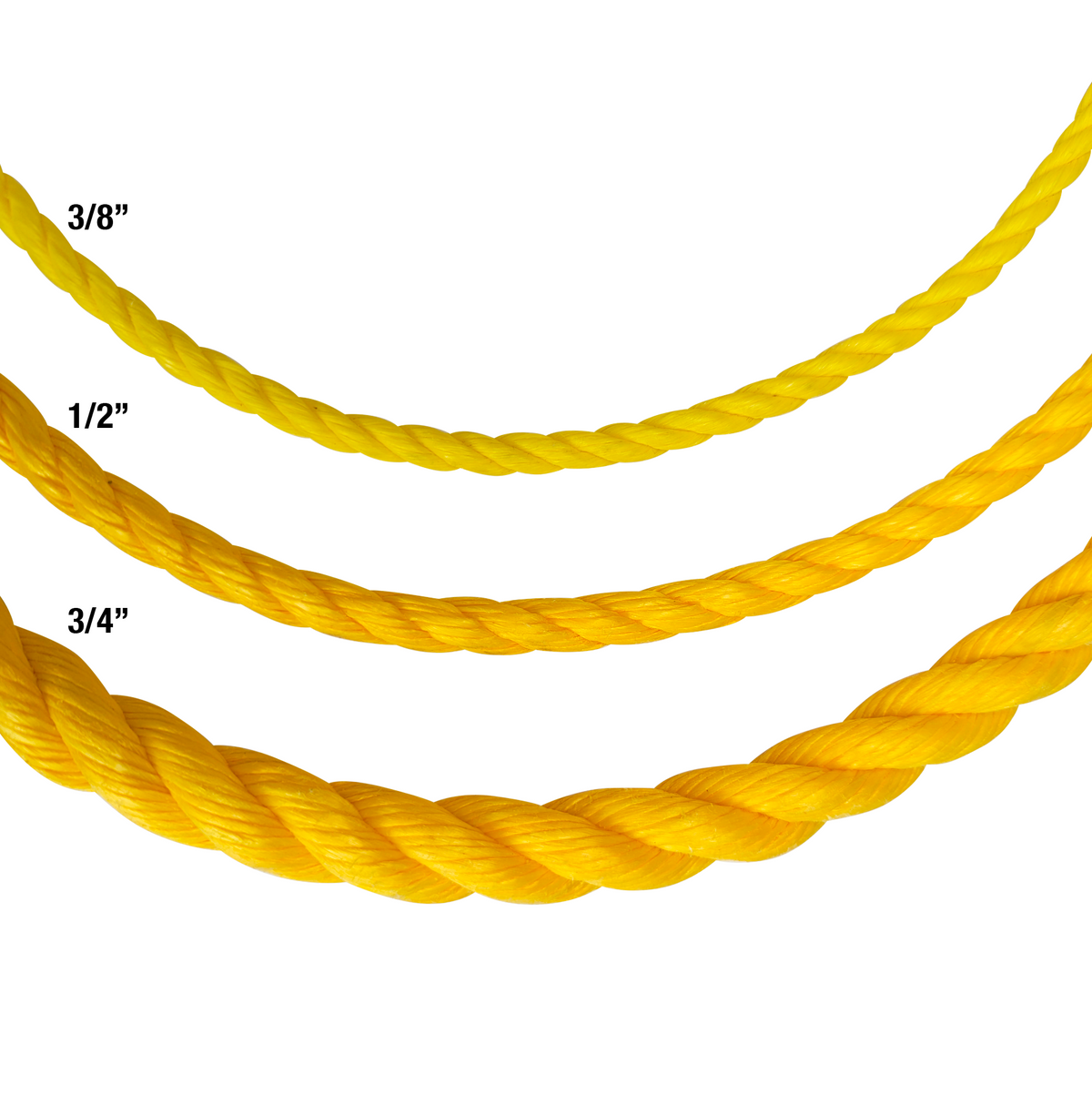 Kemp USA Premium 600' of 1/2" Polypropylene Floating Rope