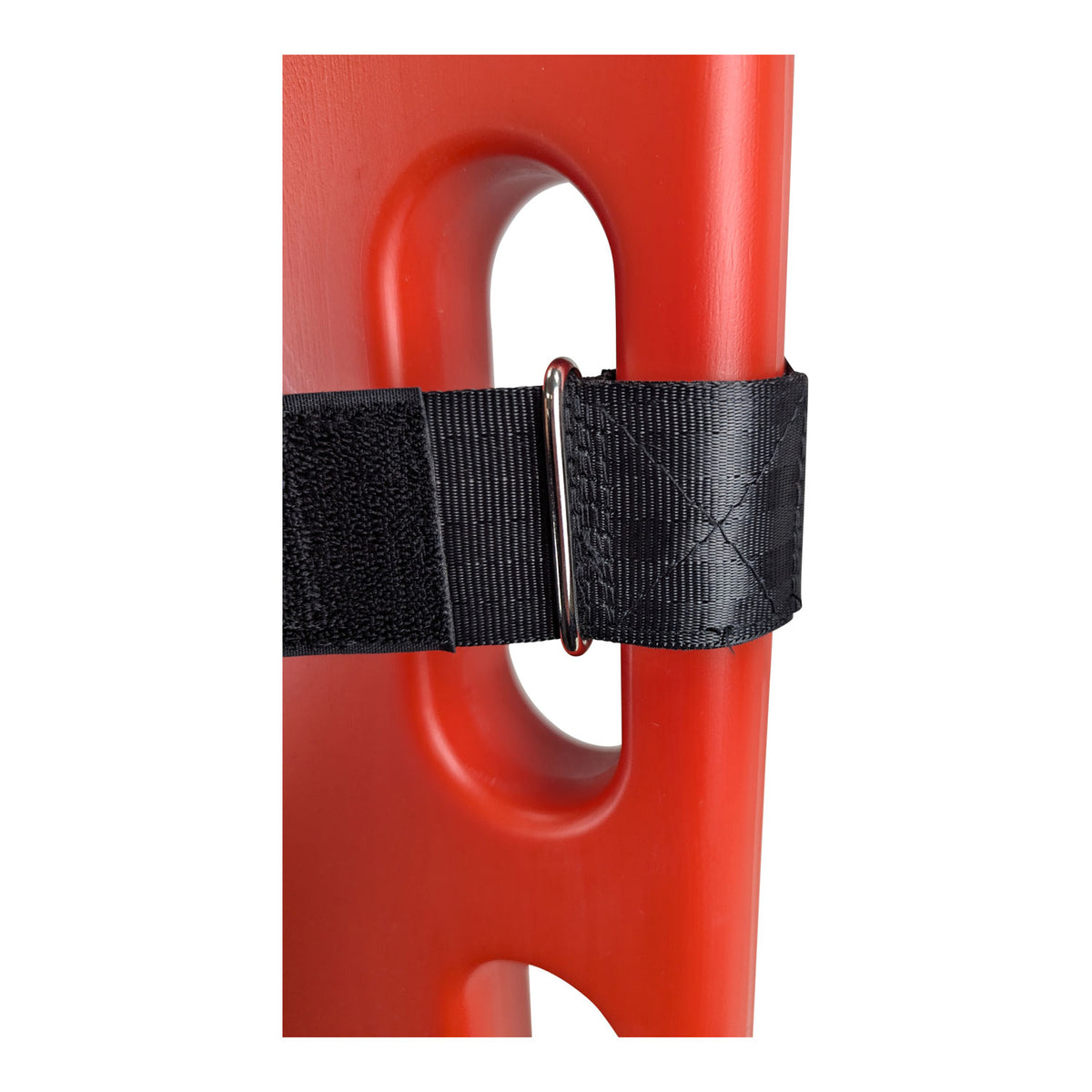Kemp USA Premium Hook & Loop Spineboard Straps with Metal Ends - Black (Set of 3)