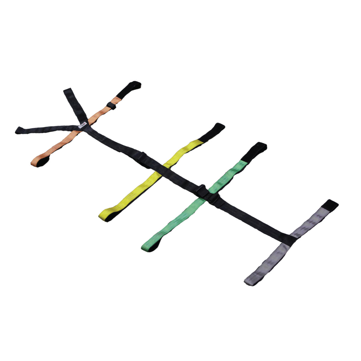 Kemp USA Color Coded 10-PT Patient Restraint Spineboard Straps - Default Title