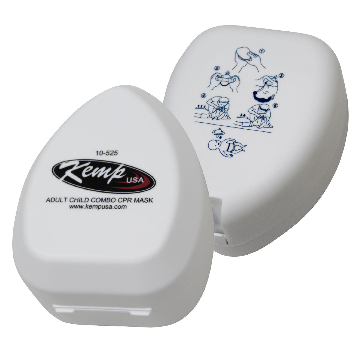 Kemp USA CPR Mask Adult/ Child & Infant Combo with Gloves & Wipe in Hard Case - Default Title