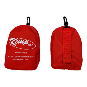 Kemp USA CPR Mask Adult/ Child & Infant Combo with Gloves & Wipe in Soft Case Pouch - Default Title