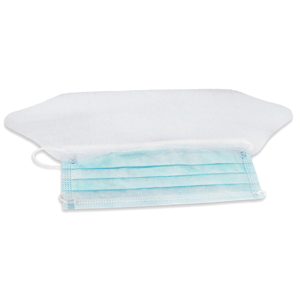 Kemp USA Surgical Face Masks with Ear Loops and Plastic Shield (Pack of 50) - Default Title