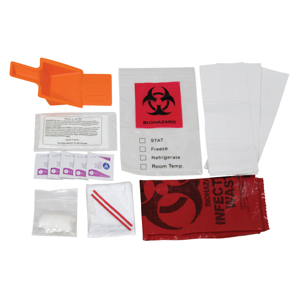 Kemp USA Bloodborne Pathogen Kit in Bag - Default Title