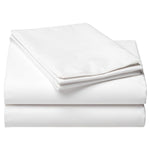 Kemp USA White Bedding Flat Sheet - 130 Thread Count (54x90)