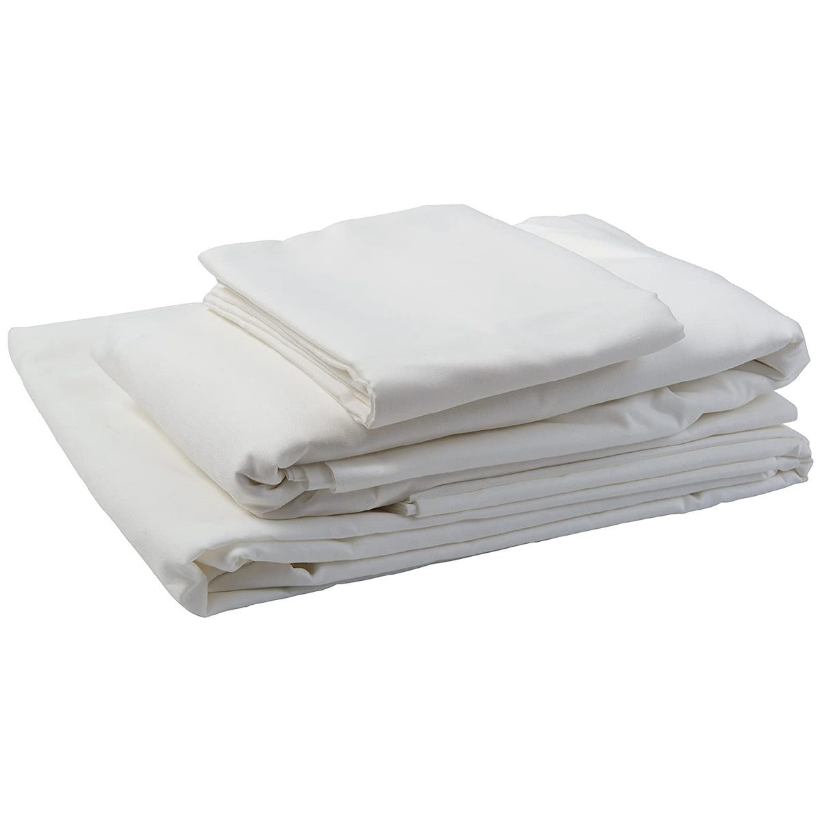 Kemp USA Hospital Bed Sheet Set, 3-PC (Flat Sheet, Fitted Sheet, Pillow Case Set), 180 Thread Sheet (80x39x7) - Default Title