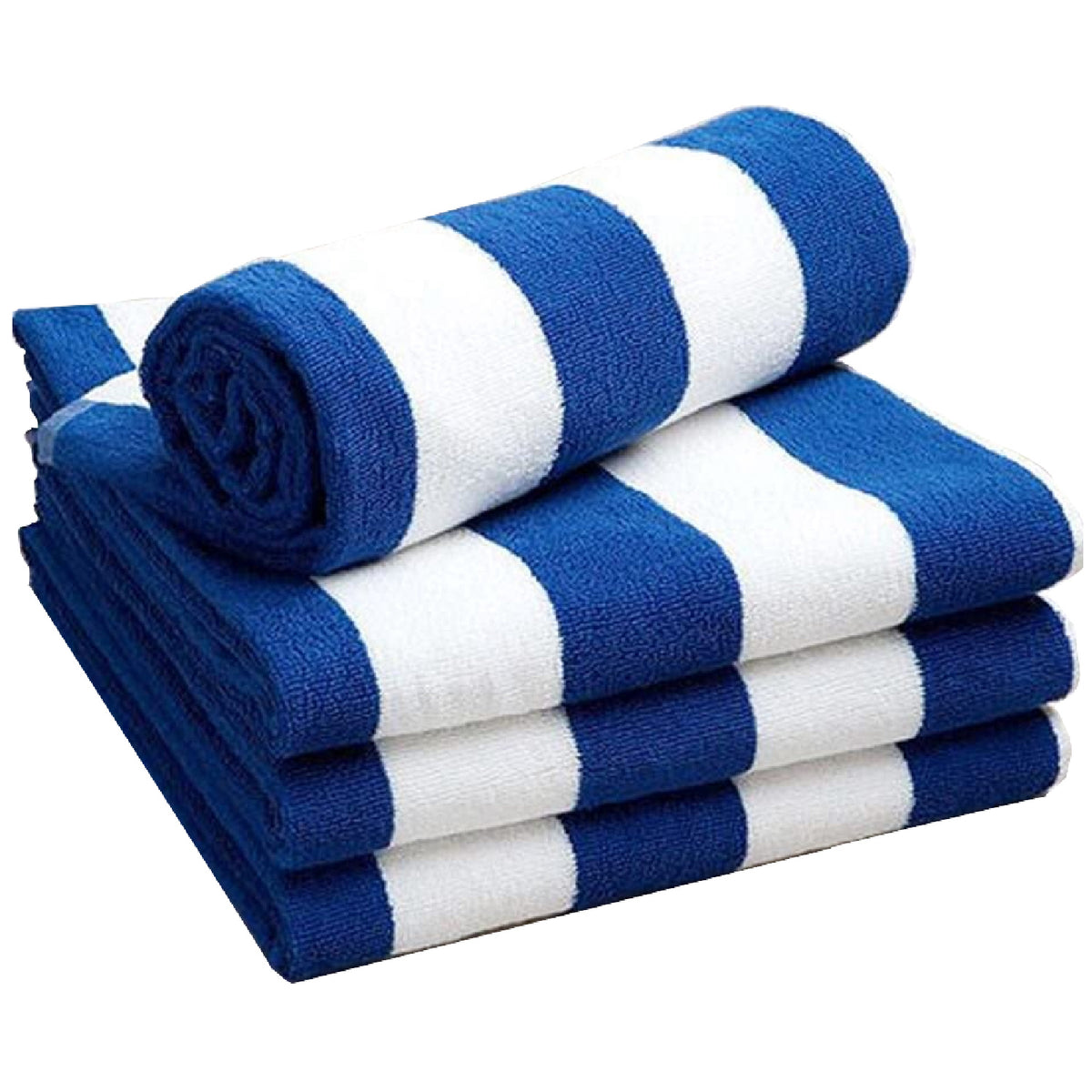 Kemp USA Beach Towel, Blue & White (28X60) - Default Title