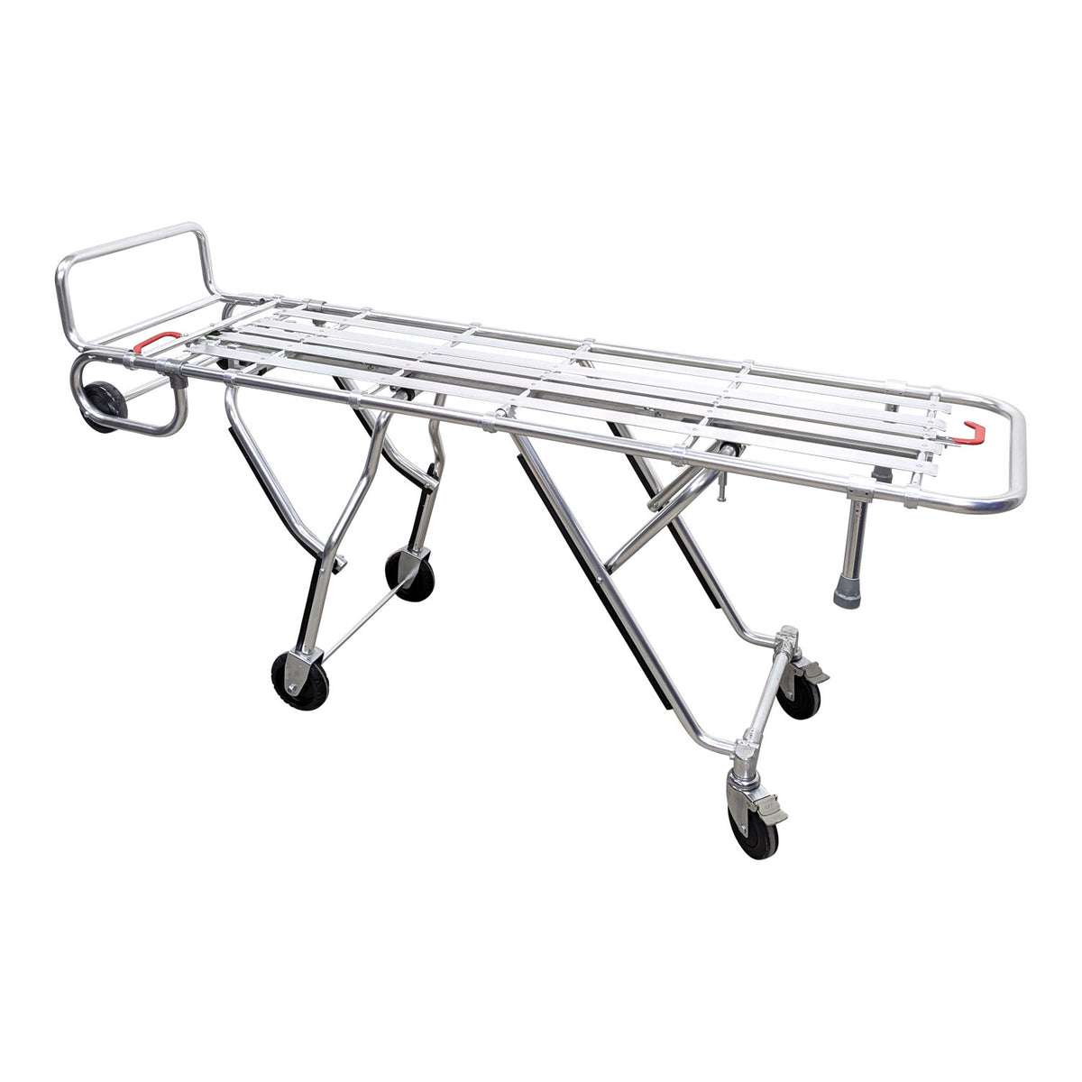 Kemp USA Multi-Level Mortuary Cot Stretcher, Aluminum Alloy - SIL