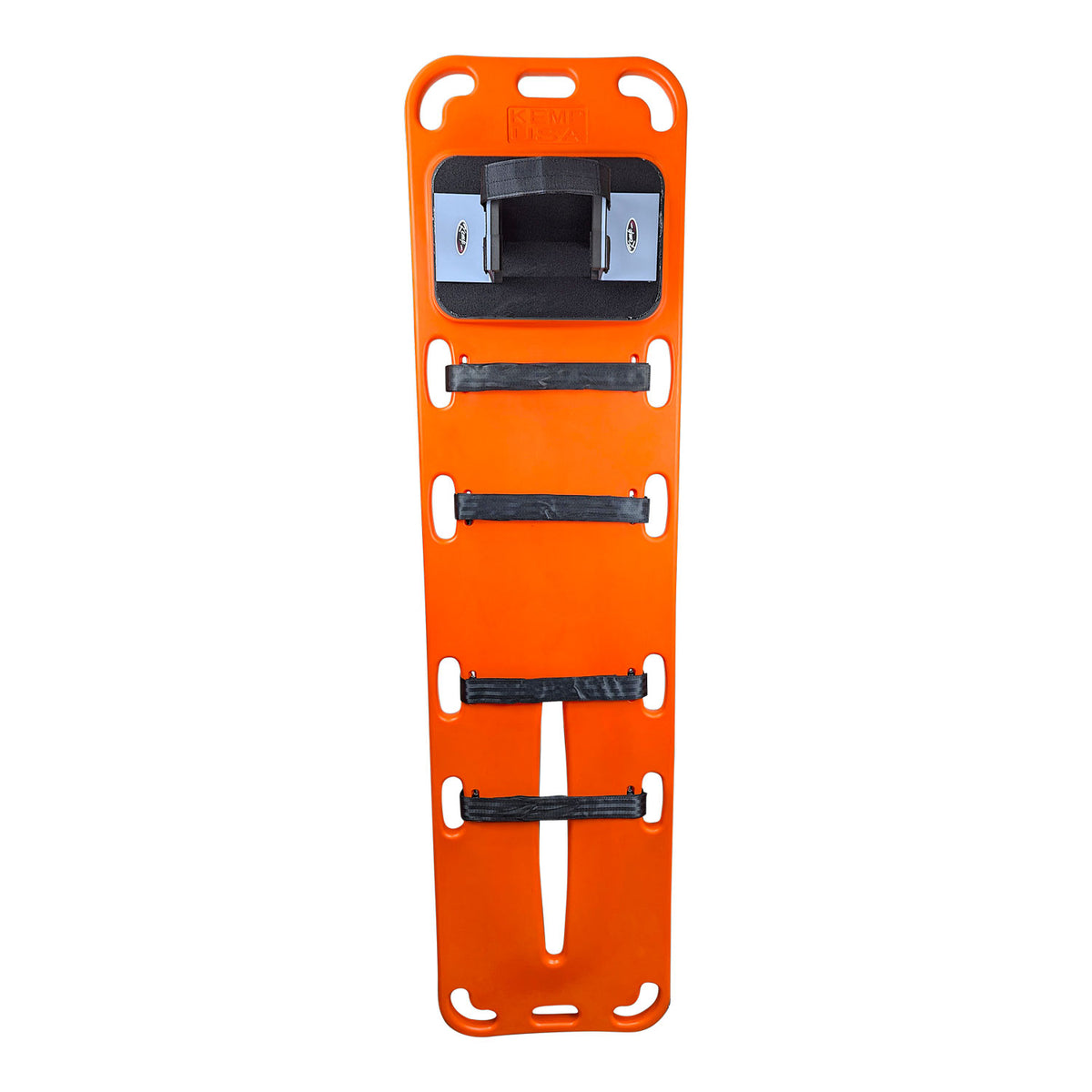 Kemp USA EG Aquatic Plastic Spineboard - Kit with Head Blocks and Straps