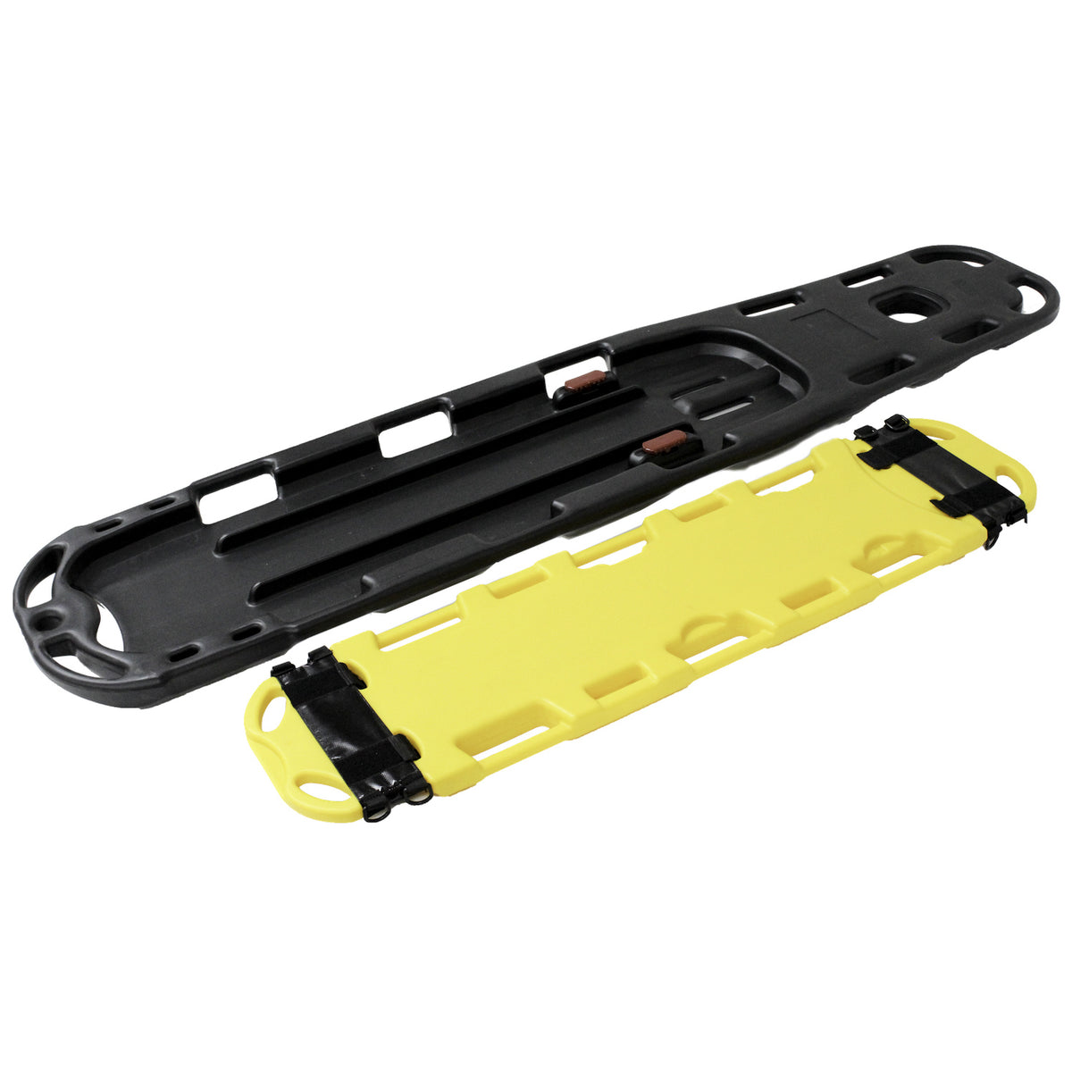 Kemp USA Adult / Child 2-in-1 Combo Spineboard, Yellow / Black - Default Title