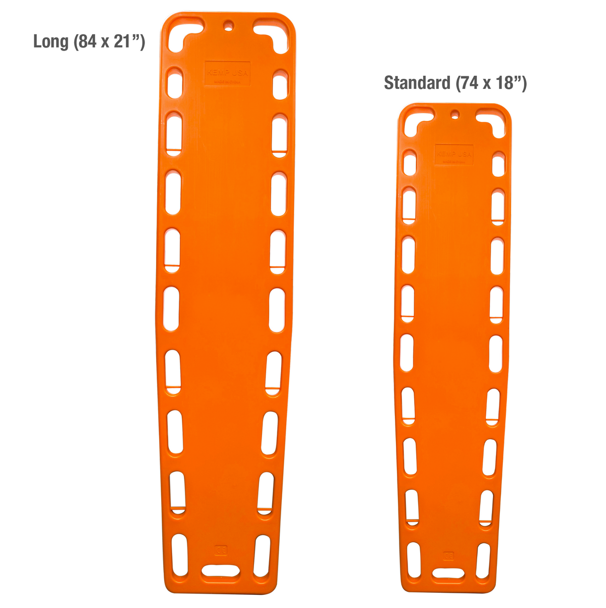 Kemp USA College & NBA Plastic Long Spineboard - Orange
