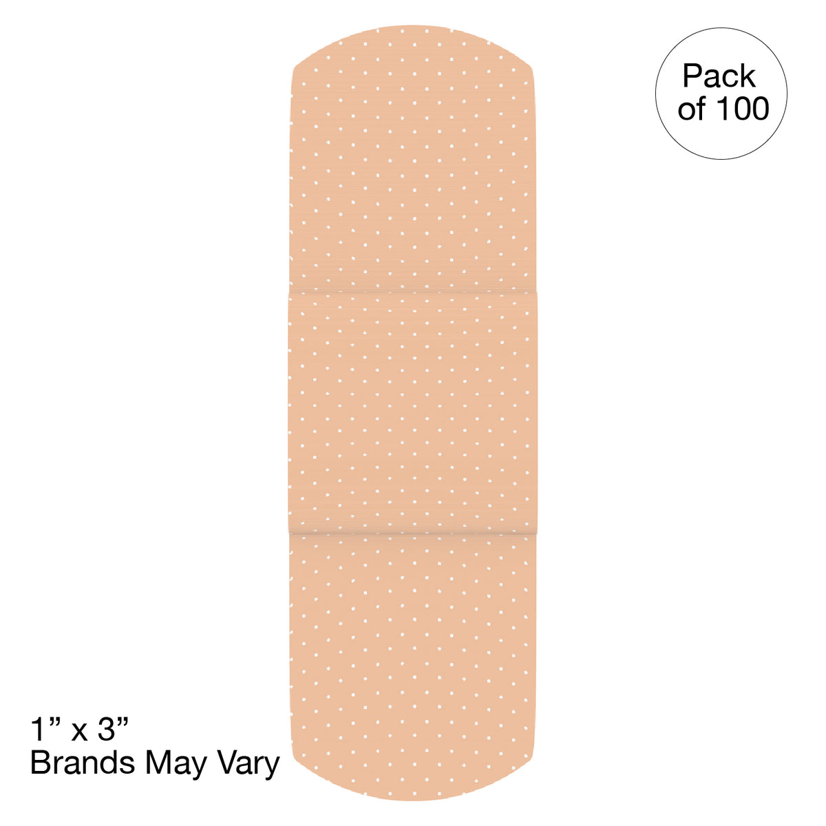 Kemp USA Plastic Bandages,1" x 3", Sterile ( - 100 pcs)