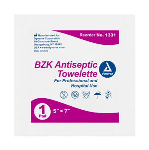 Kemp USA BZK Antiseptic Towelettes - (100 pcs)
