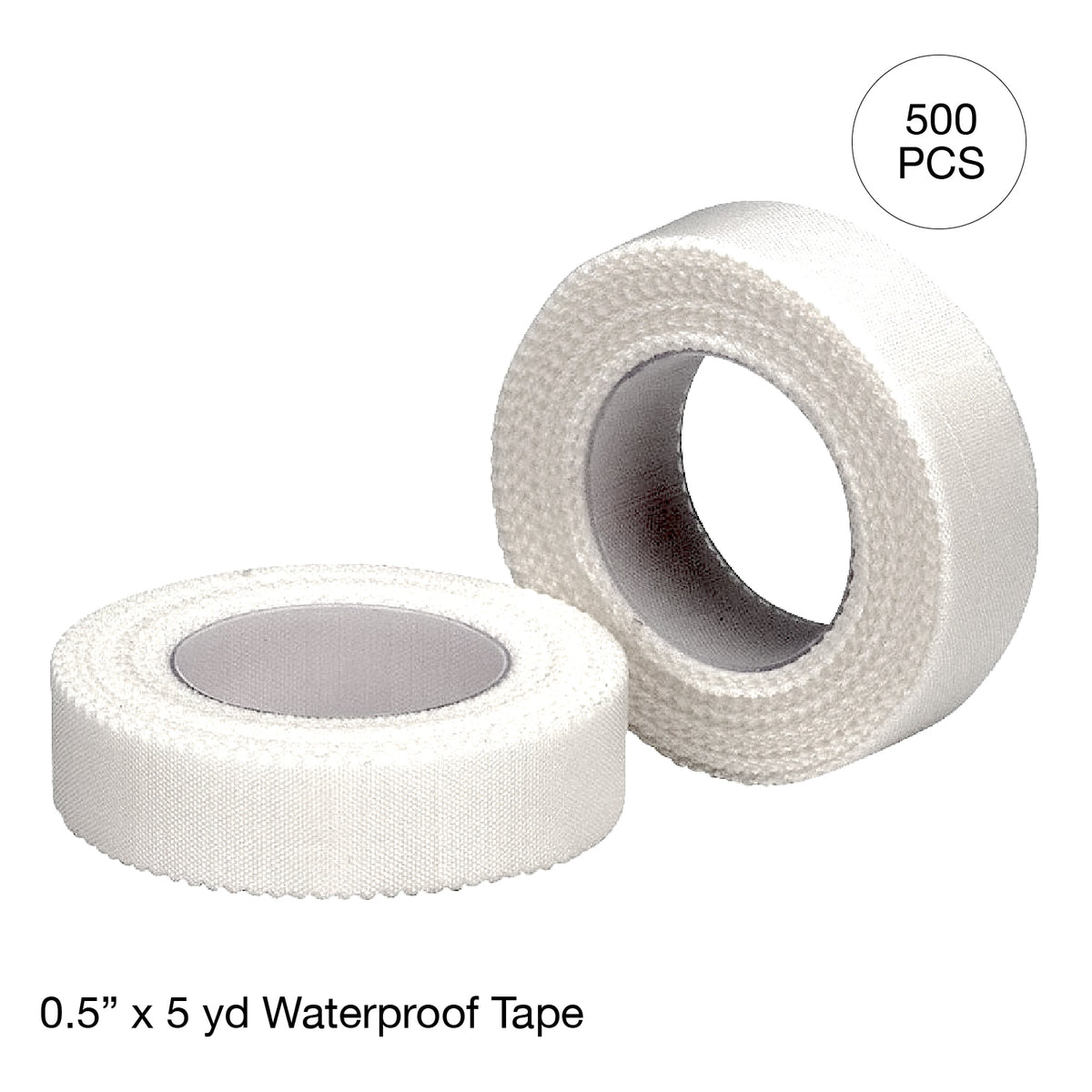 Kemp USA Waterproof First Aid Tape (0.5" x 5 yd) (1 roll) - Kemp USA Waterproof First Aid Tape (0.5" x 5 yd) (500 pcs)