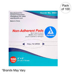 Kemp USA Non-Adherent Pad, Sterile, 2" x 3" - (100 pcs)