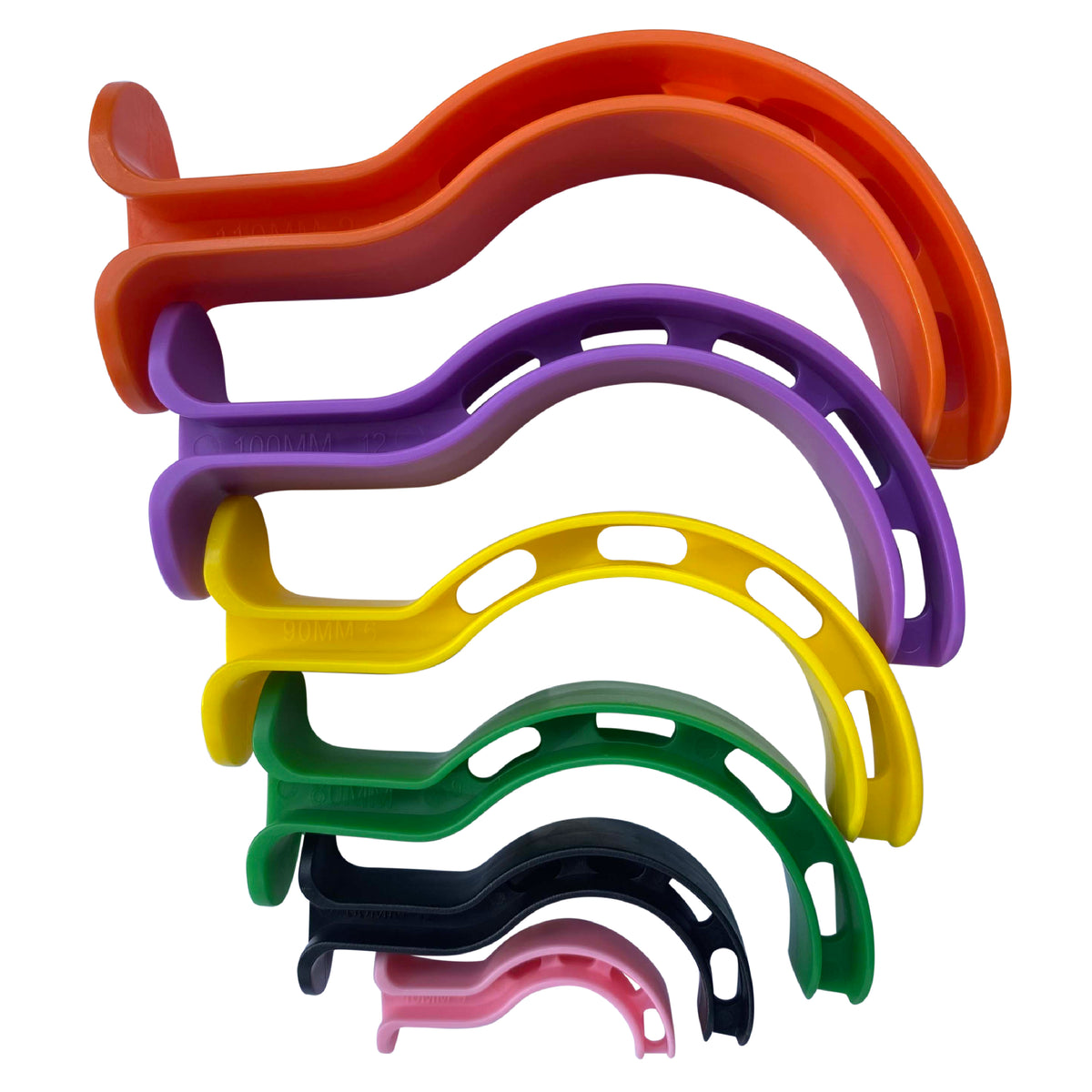 Kemp USA Berman Oral Airway 6 Piece Kit, OPA Kit, Color Coded (1 Set) - Default Title