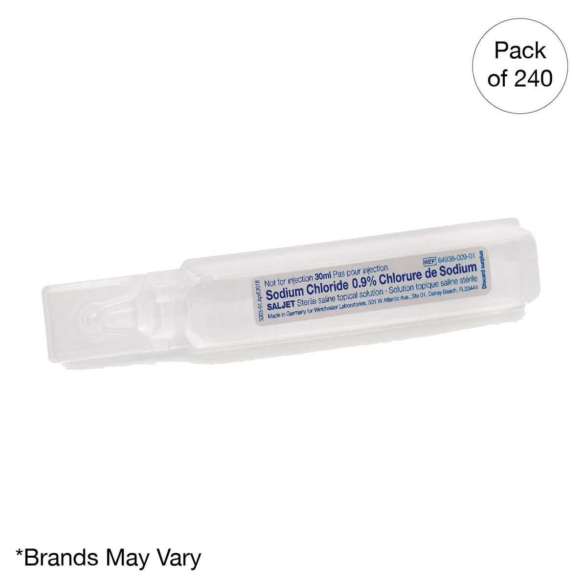 Kemp USA Saljet Topical Sterile Saline Rinse - 1oz (30mL)