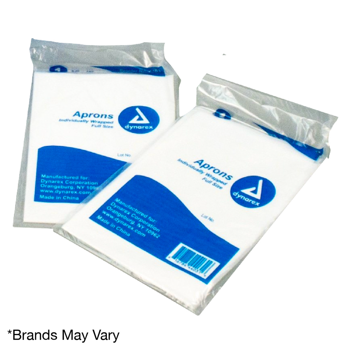 Kemp USA Disposable Poly Aprons, Chest-Knee Coverage - (100 pcs)