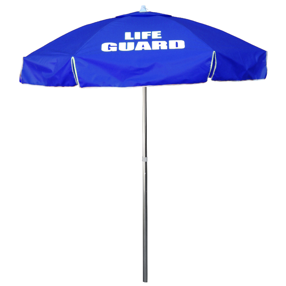Kemp USA 6' Viny Umbrella with LIFE GUARD Logo - Royal Blue