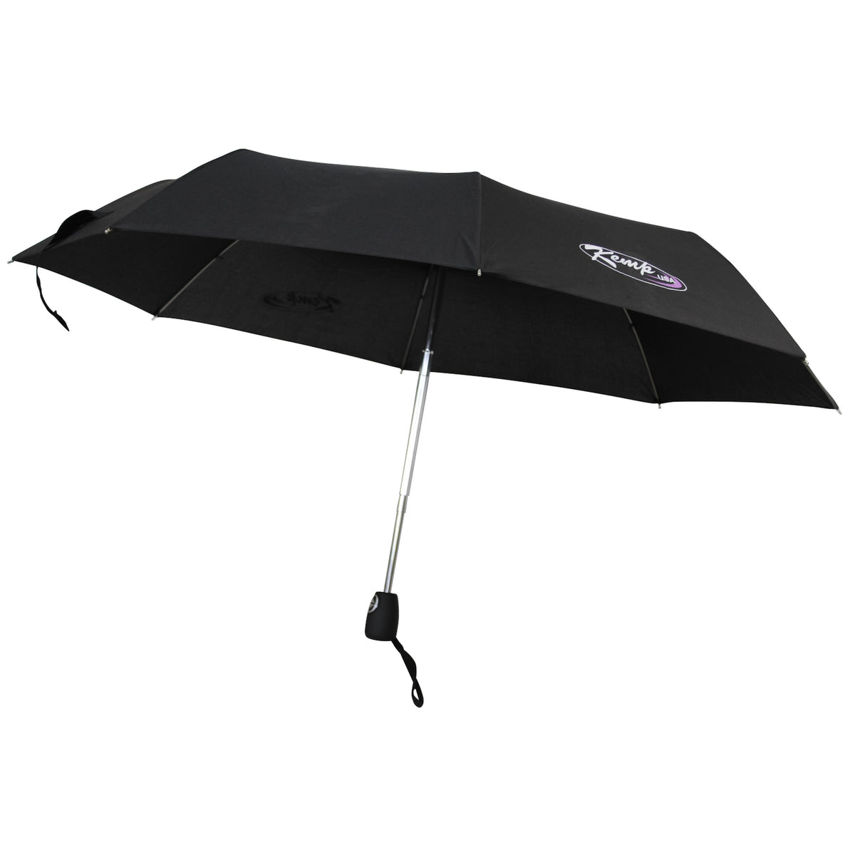 Kemp USA Automatic Travel Umbrella, Auto Open / Close, Compact - Black