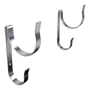 Kemp USA Aluminum Swimming Pool Pole Hanger (Set of 2) - Default Title