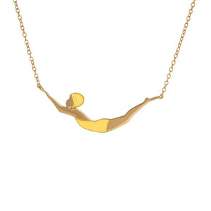Custom enamel swimmer necklace image 12