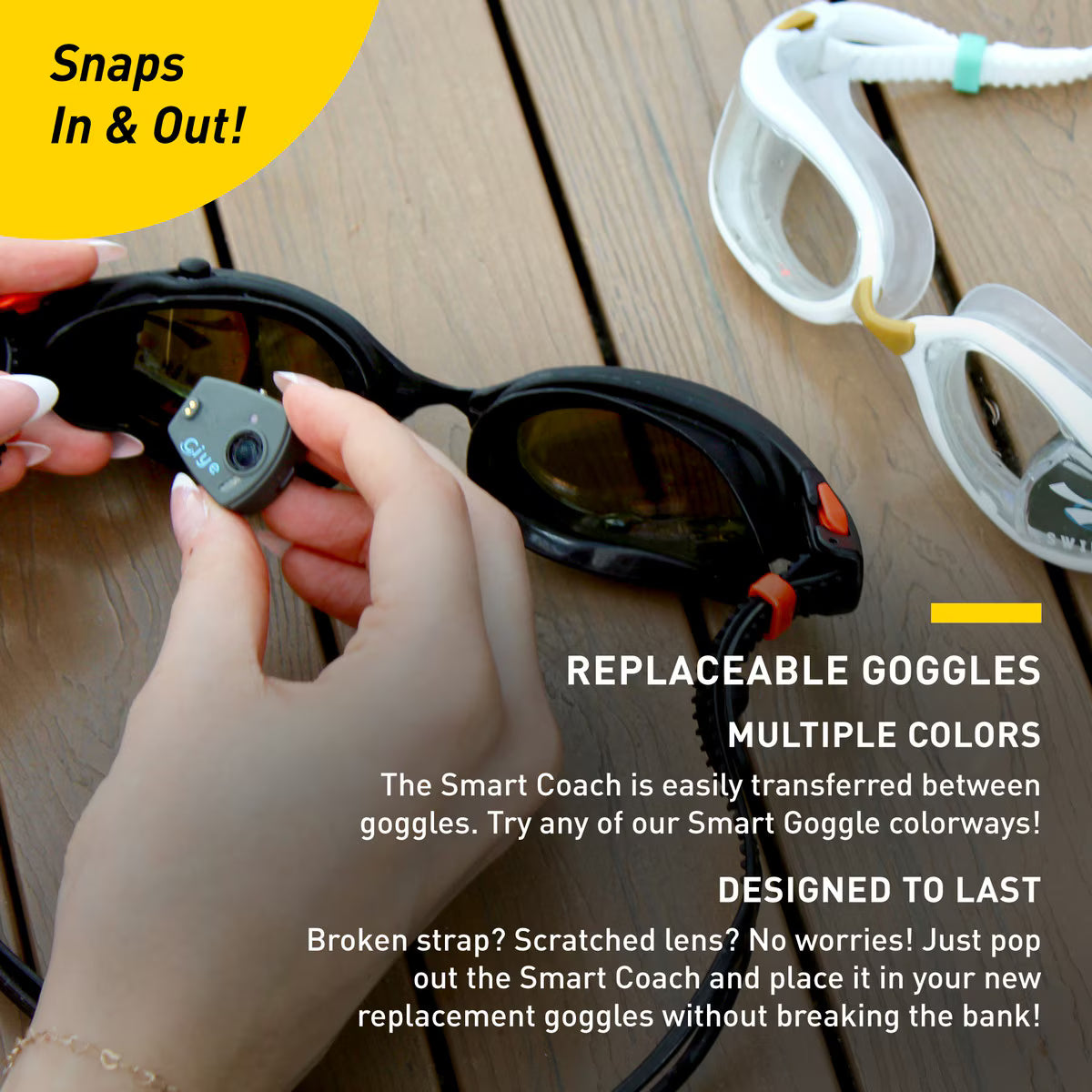 FINIS Smart Goggle Max Replacement Goggle-Smart Coach Not Included - 27
