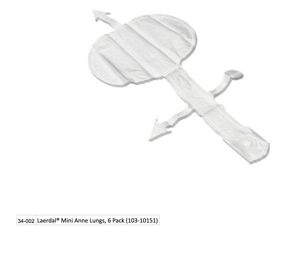 Laerdal® Mini Anne Lungs - 6 Pack (103-10151)