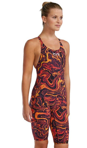 TYR Hyperblitz Thresher Women's Open Back U12 Compliant Tech Suit - 26 product image