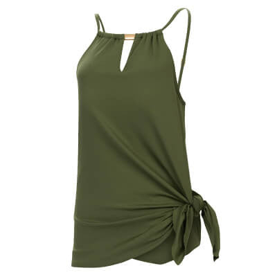 Women's Aquashape Olive A-Line Swim Dress