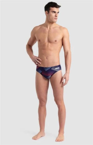 Arena Halftone Print Maxlife Men's Racer/Brief - 24