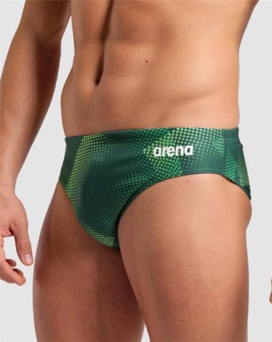 Arena Halftone Print Maxlife Men's Racer/Brief - 24
