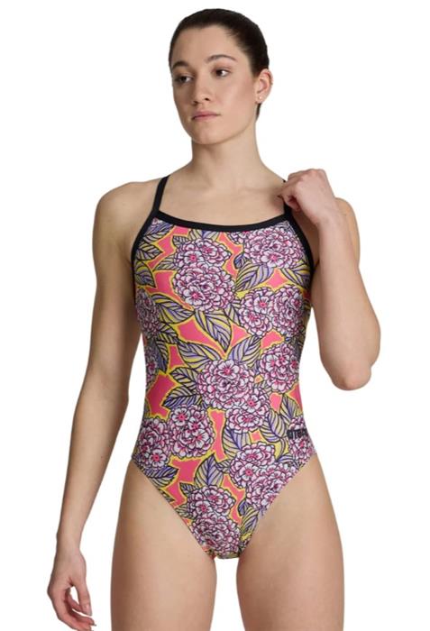 Arena Hydrangea Bouquet Print MaxLife Challenge Back Women's 1-Piece - 24