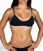 Adoretex Polyester Piped Female Adjustable Strap Workout Bikini Top - 25 product image