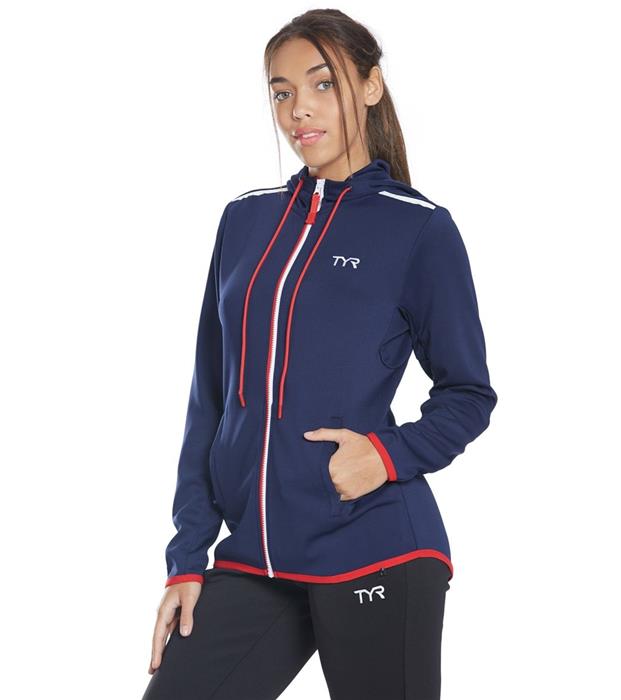 TYR Alliance Podium Ladies Full Zip Hoodie - 24 product image 5