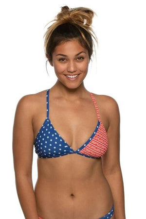 Jolyn Triangle Bikini Top Victory Print product image