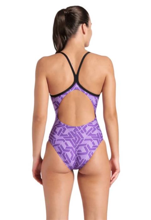 Arena Escape Print MaxLife Women's Lightdrop Back 1-Piece Swimsuit- 25