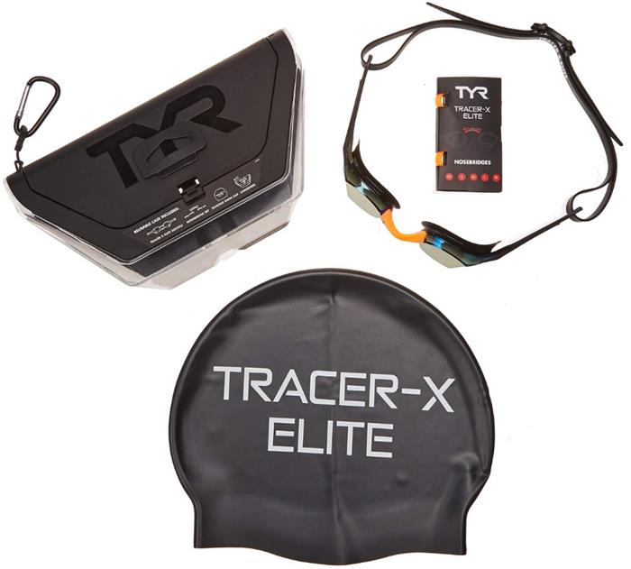 TYR Tracer X Elite Racing Mirrored Goggles w/ Cap & Case - 25 product image 11
