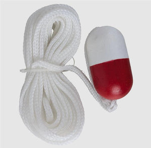 Kemp 60' White Economy Throw Rope w/ Red/White Buoy - 26 product image