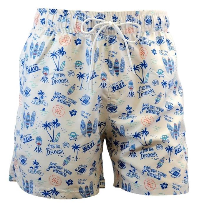 Adoretex Men's Summer Printed 6" Inseam Beach Board Shorts - 25 product image 3