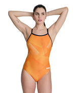 Arena Halftone Print Maxlife Women's Light Drop Back 1 Piece - 24