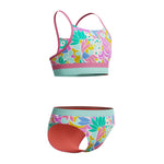 Speedo Print Blocked Bikini SET - PINK LEMONADE
