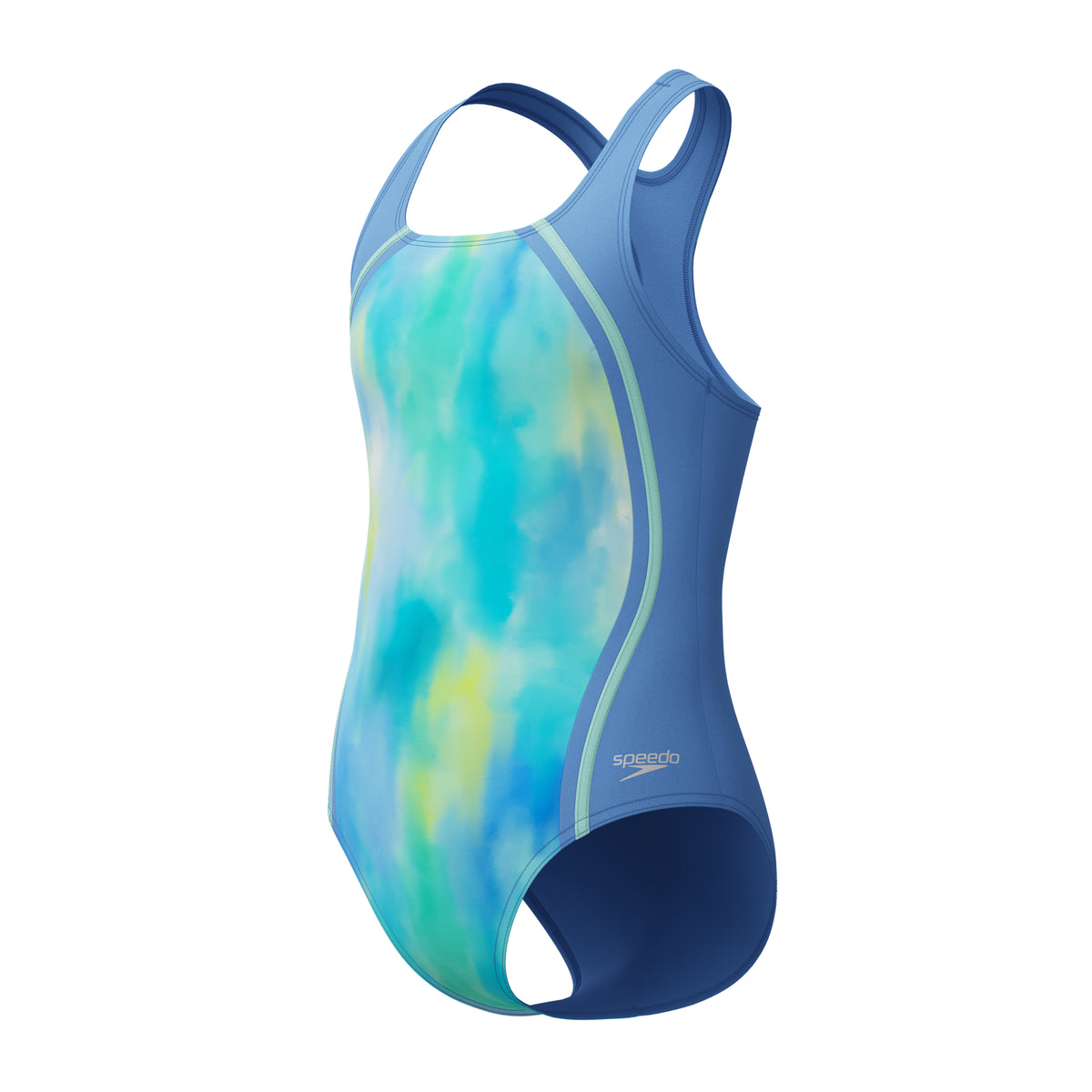 Speedo Print Sport Splice ONE Piece - PERIWINKLE BLUE