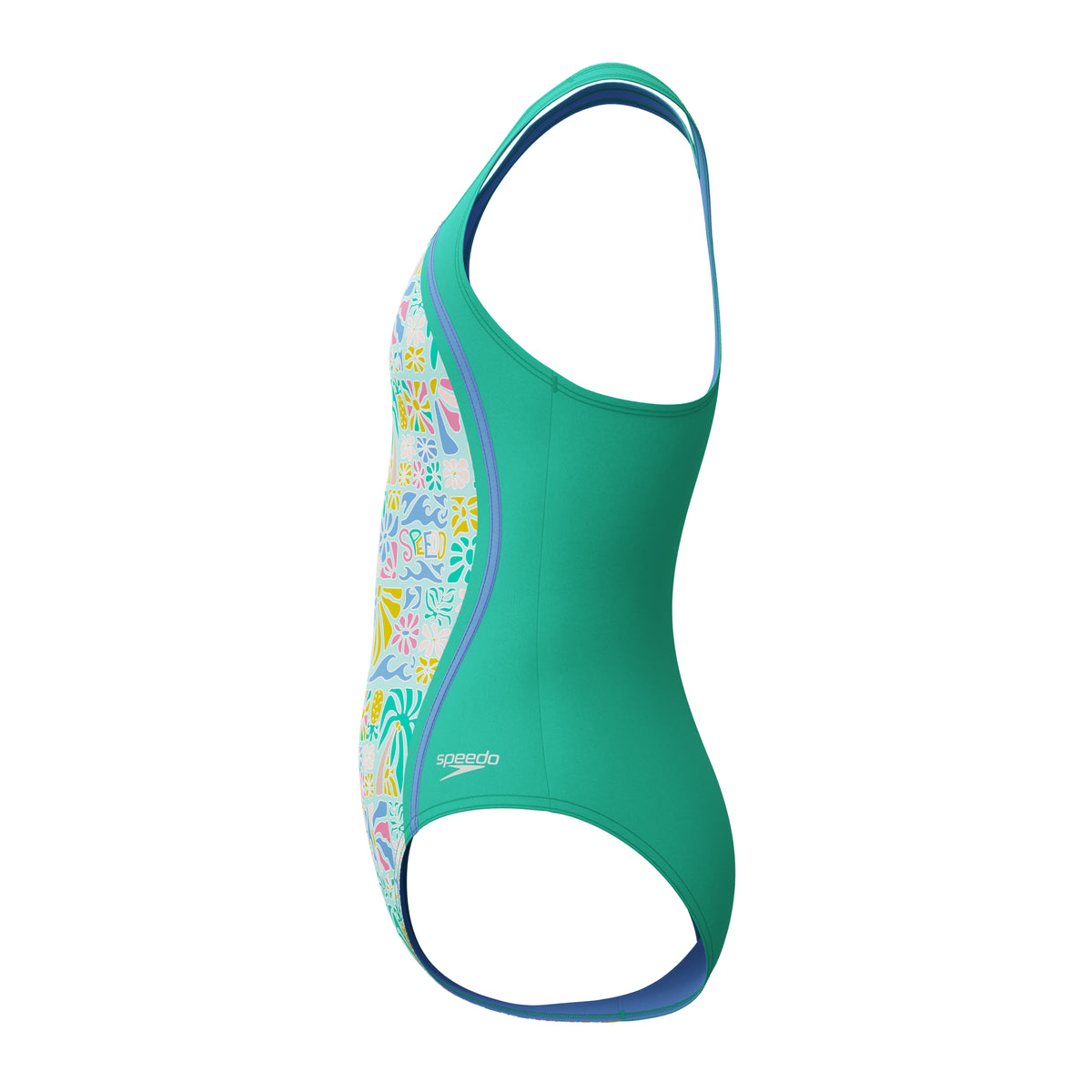 Speedo Print Sport Splice ONE Piece - MARINE GREEN