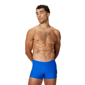 Speedo Splice Beachstar Sqaure LEG - DEEP SAPPHIRE/SCREAMING GREEN