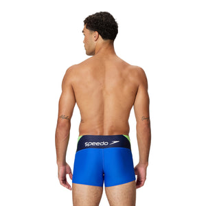 Speedo Splice Beachstar Sqaure LEG - DEEP SAPPHIRE/SCREAMING GREEN