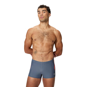 Speedo Splice Beachstar Sqaure LEG - GREY LEAD/TOP CORAL