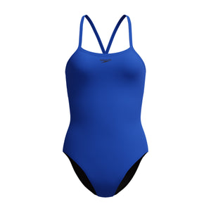 Speedo Solid Closed BACK Hydrobra ONE Piece - DEEP SAPPHIRE